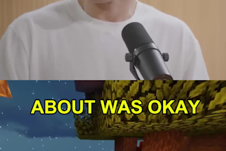 edit viral podcast shorts with minecraft gameplay