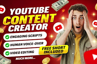 be your faceless youtube video editor and content creator