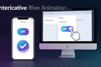 create rive character animation and interactive app mascot
