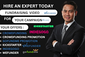 do crowdfunding  campaign video ads for your kickstarter indiegogo gofundme