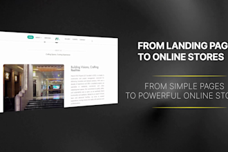 create a custom SEO shopify website for ecommerce, restaurant and real estate
