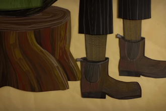 create stop motion animation video with paper cutout, 2d animation, music video