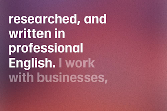 write SEO blog posts for small businesses and startups