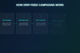 create a drip feed backlink campaign for safe natural seo link building