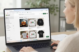 setup christmas halloween christian faith based apparel shopify etsy pod store
