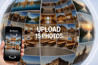 create an immersive 360 photo qr bubble for exhibitions and galleries