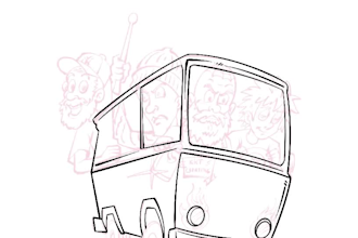 create a custom retro cartoon illustration for your t shirt or poster