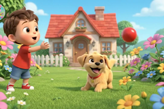create 3d ai best kids cartoon video for you