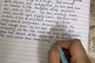 write neat handwritten notes and letters