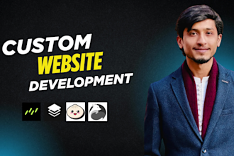 build custom backend development, node js, api, full stack developer