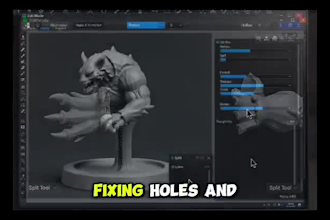 repair, split, hollow and prepare stl files for 3d printing