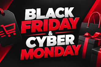 design black friday flyer, cyber monday flyer and sale banner
