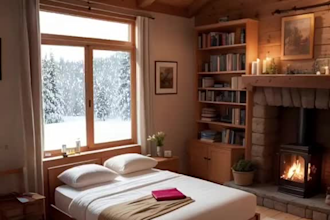 create meditation video, cozy ambient rain video for youtube channel