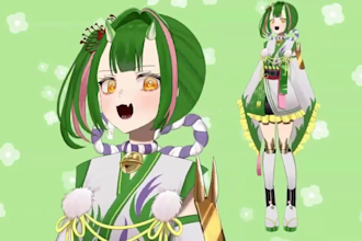 create custom vtuber commission male vtuber vtuber avatar vtuber background