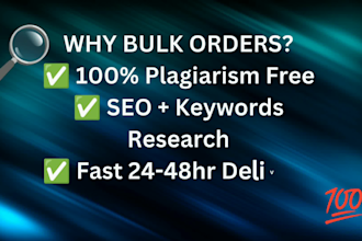 write bulk seo articles and blog posts that rank in 24 hours