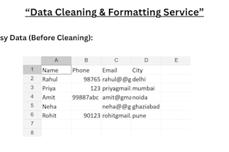 clean, format, merge, spilt excel data