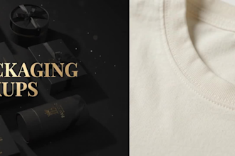 create realistic 3d product mockup and packaging mockup