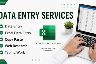 do data entry and excel spreadsheet work