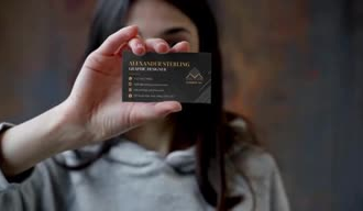 design a professional luxury business card
