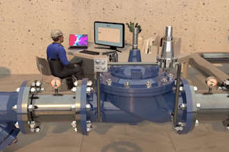 create 3d industrial animation oil and gas pipeline simulation engineering video