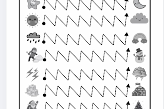 create pre writing tracing worksheets for kids PDF
