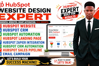 design hubspot landing page hubspot website husbpot crm automation