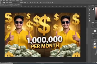 make professional high CTR thumbnails and posters