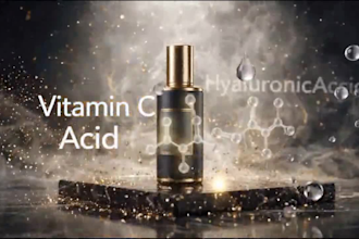 do ai cosmetic commercial animation skincare product video beauty advertisement