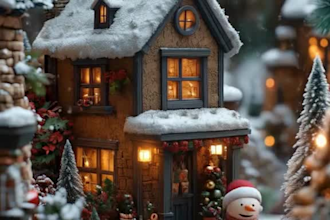 3d christmas video, christmas greeting, christmas animation, ai video
