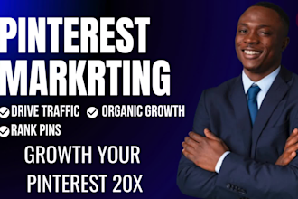 be your pinterest marketing manager and seo expert