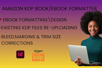 non fiction kindle ebook formatting design expert amazon KDP indesign
