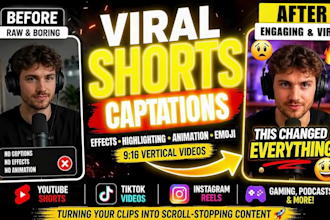 add animated captions and subtitles to your shorts and reels