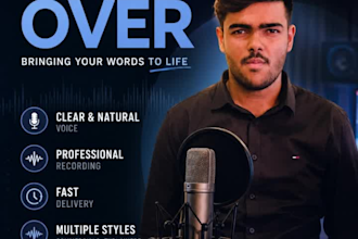 deliver studio quality  bangla voice over