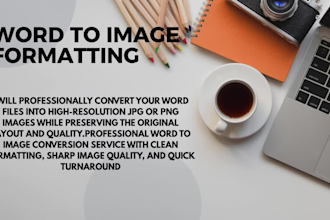 do text typing, word formatting, and word to jpg png conversion