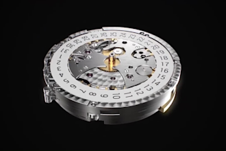 create 3d watch animation, watch assembly video 3d realistic product modeling