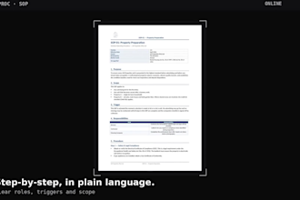 write clear sops and process documentation for your business