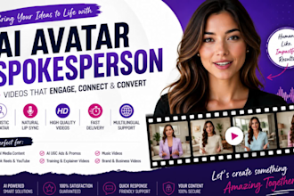 create custom avatar ai film video reels ai tiktok video
