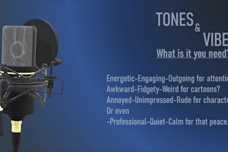 voice over commercials, animations and characters