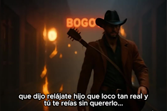 turn your lyrics into a dark western rock blues song with cinematic emotion
