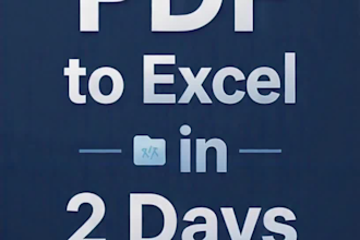 do accurate data entry, excel typing and data cleaning
