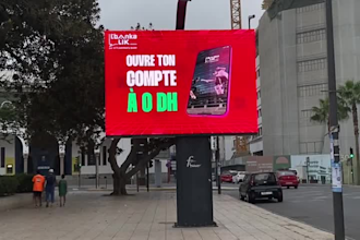 animate video ad to digital billboard, led display, screen, banner