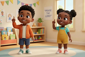 create 3d kids animation, cartoon animation and animation for kids