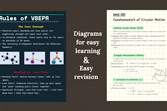 create aesthetic and well organized digital study notes
