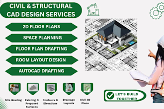 create civil and structural cad drawings in autocad