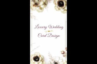 design elegant wedding cards, invitations and digital cards