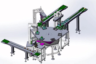 create 3d industrial machine, mechanical and engineering animation video