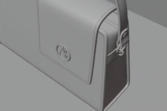 create realistic 3d bag modeling animation and product visualization