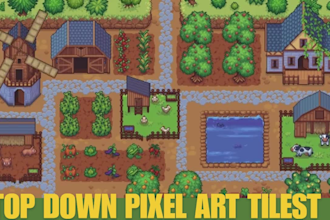 do pixel art tileset top down pixel art game art pixel icon pixel tile map