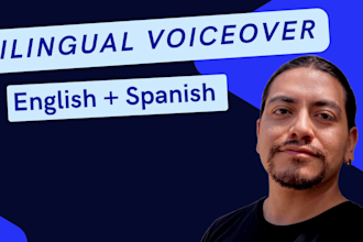 record a professional bilingual elearning voice over