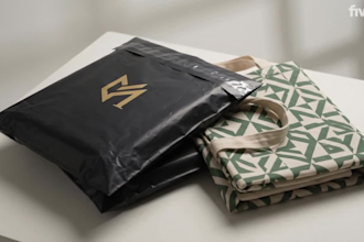 design luxury poly mailer bag, custom tote bag, and shipping packaging for you
